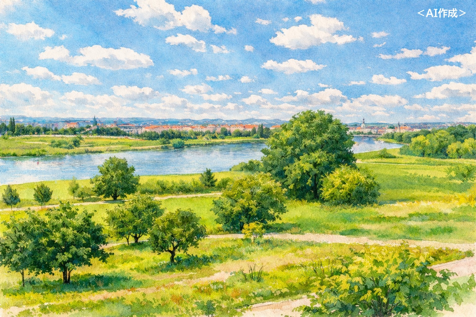 ヴァルトシュレスヒェン橋、都市開発によって変化した世界遺産景観とその影響を示す風景