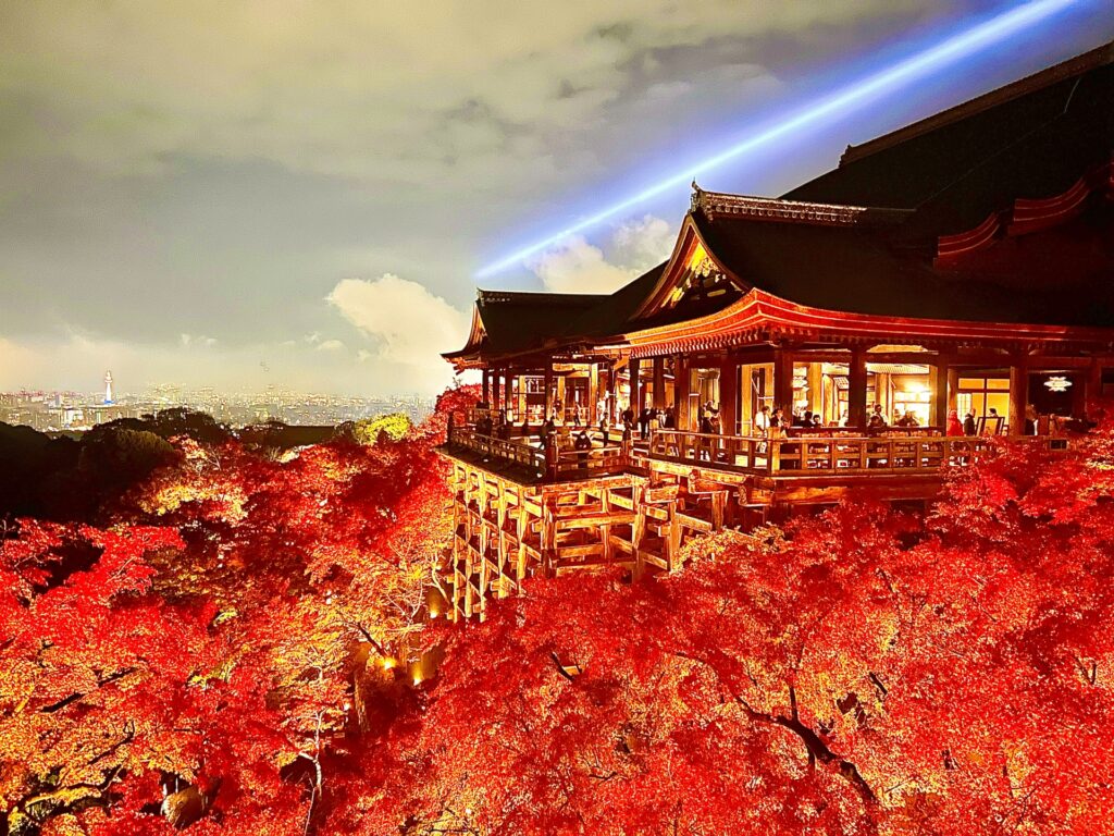 秋の京都や奈良で紅葉と世界遺産が美しく調和する風景
