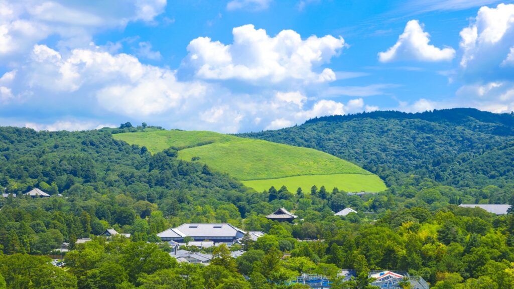 新緑の若草山