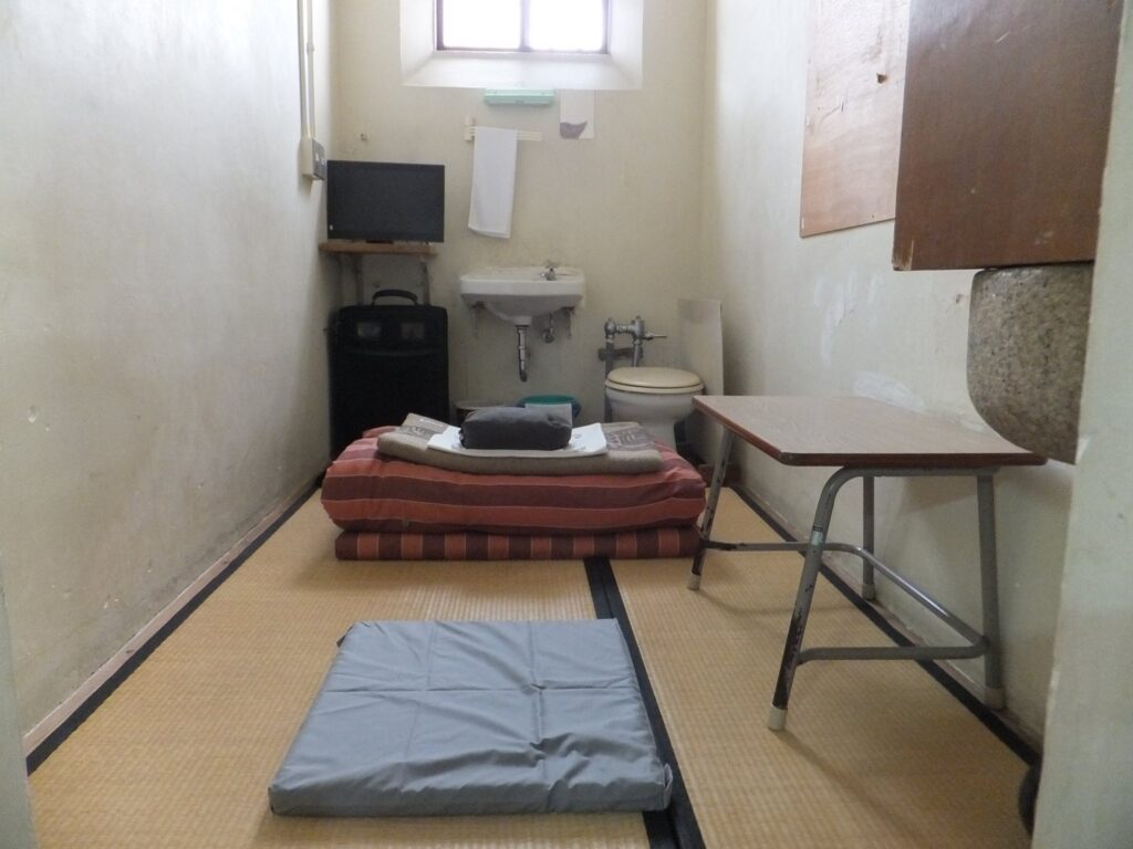 少年刑務所時の独居房
