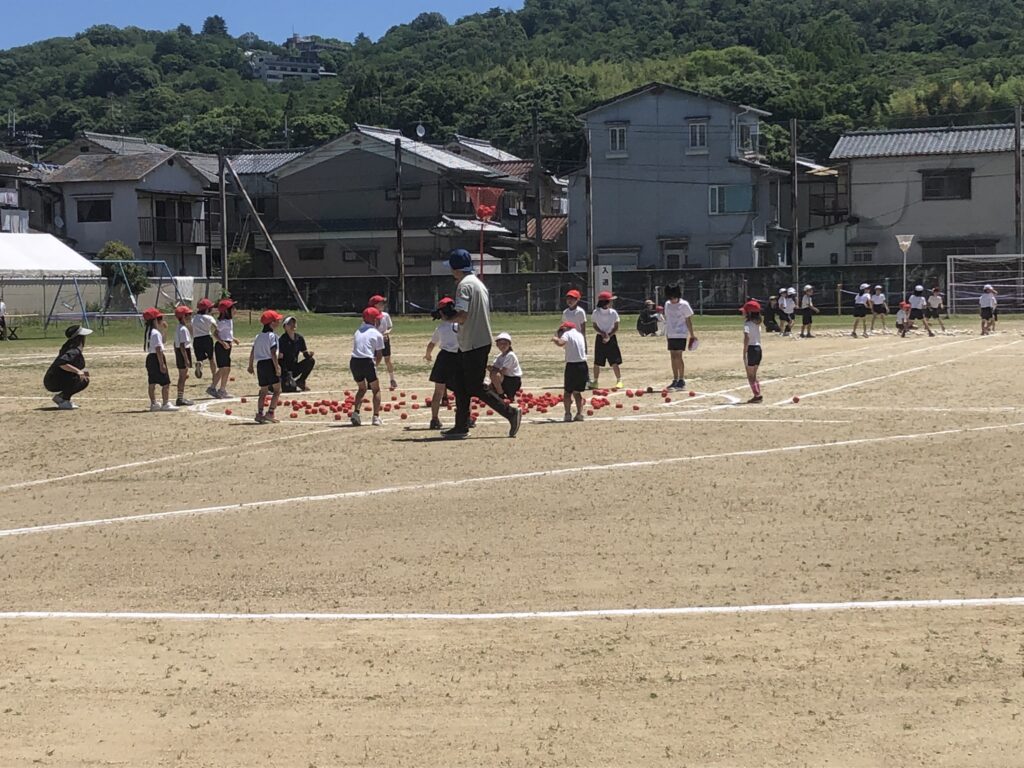 玉入れの様子