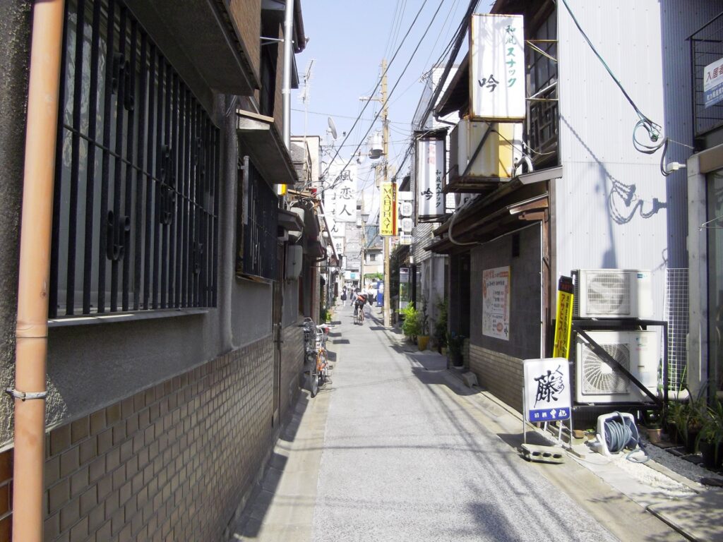 奈良町の静かな路地